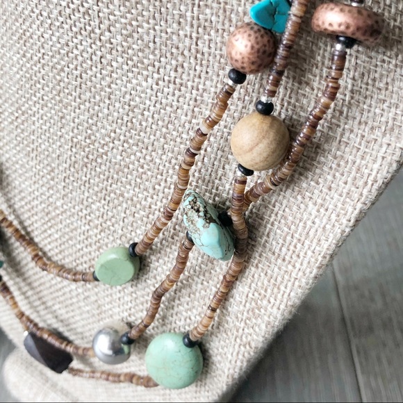 SILPADA 60” Necklace Howlite, Jasper, Copper N1569 - Picture 3 of 5